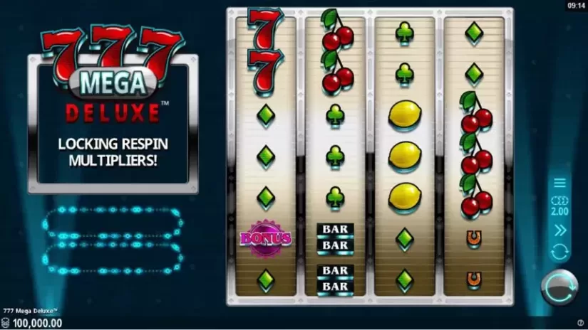 777 Mega Deluxe slot screenshot 1