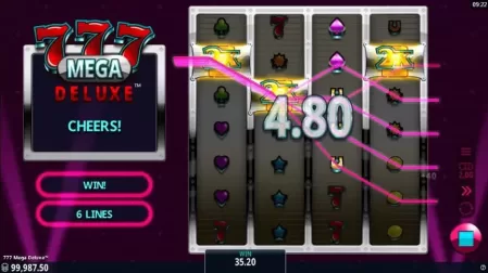 777 Mega Deluxe slot screenshot 4