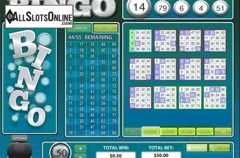 Game workflow 2. 80 Ball BINGO from Rival Gaming