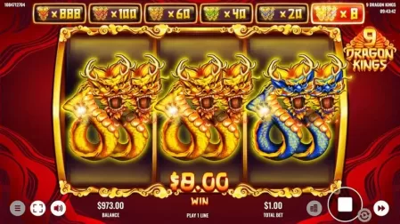 9 Dragon Kings slot screenshot 3