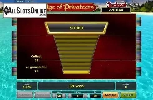 Screen 2. Age of Privateers from Greentube