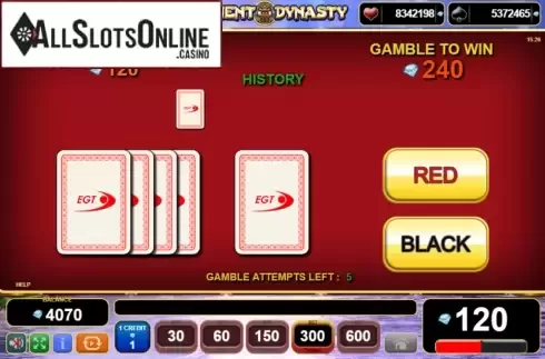 Gamble Feature. Ancient Dynasty from EGT
