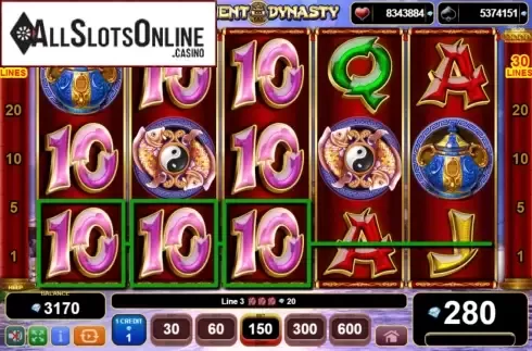 Win Screen 2. Ancient Dynasty from EGT