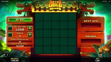 Aztec Gold Mines slot screenshot 1