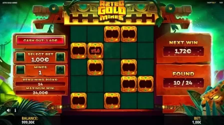 Aztec Gold Mines slot screenshot 2