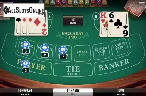 Win Screen. Baccarat Pro from Platipus