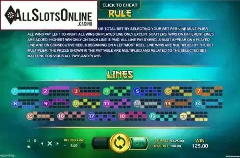 Paylines. Bagua 2 from EAgaming