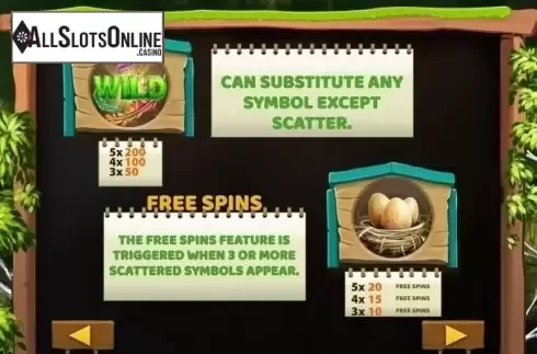 Features. Birds (MultiSlot) from MultiSlot