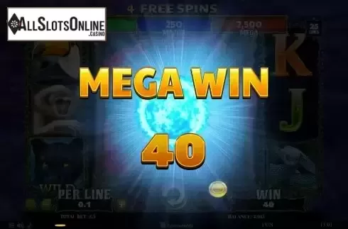 Mega Win Screen