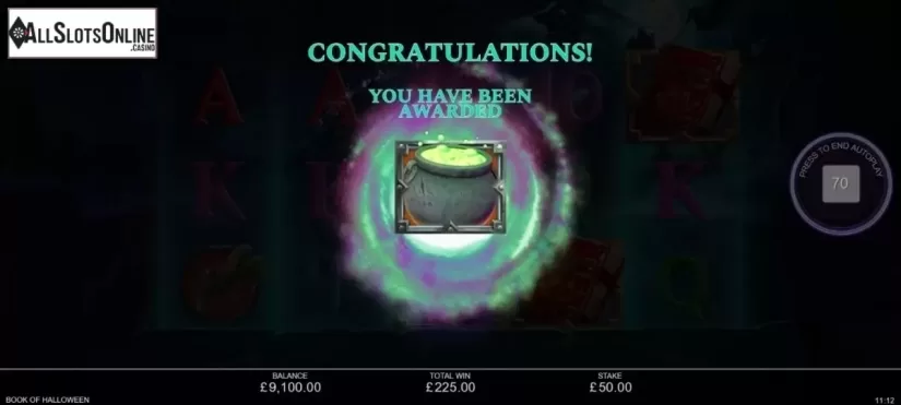 Free Spins 2. Book of Halloween from Inspired Gaming