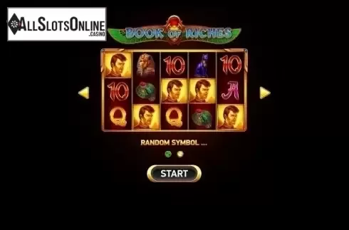 Start Screen. Book of Riches from Ruby Play