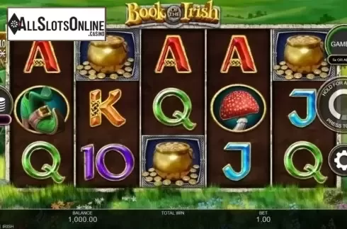 Reel Screen. Book of the Irish from Inspired Gaming