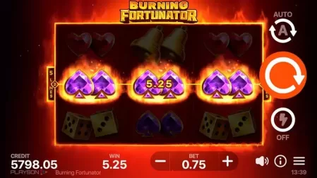 Burning Fortunator slot screenshot 2