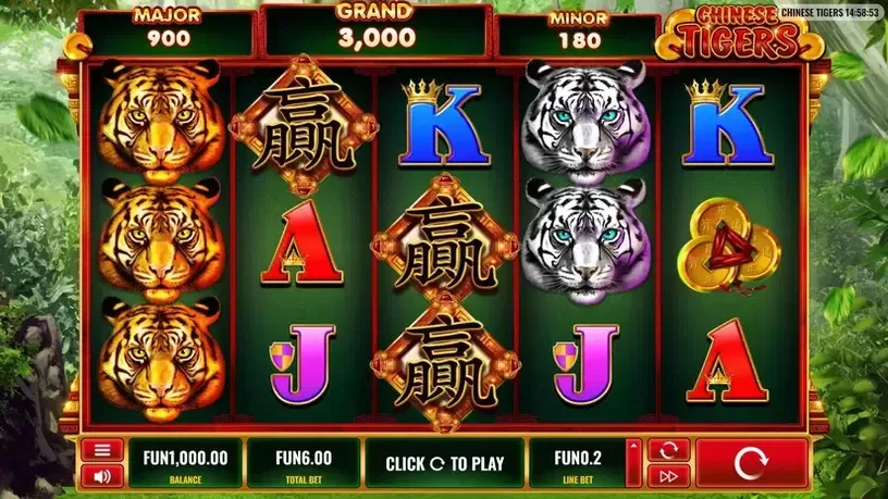 Chinese Tigers slot screenshot 1