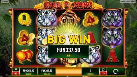 Chinese Tigers slot screenshot 5