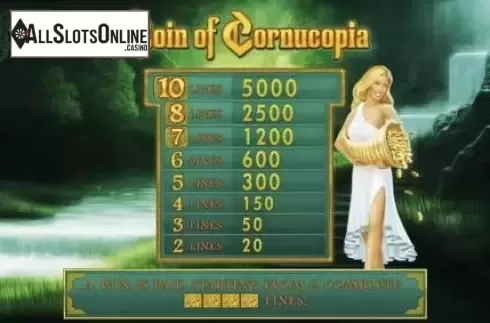 Screen2. Coin of Cornucopia from Merkur