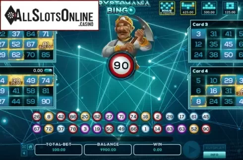 Win Scree 1. Cryptomania Bingo from EAgaming