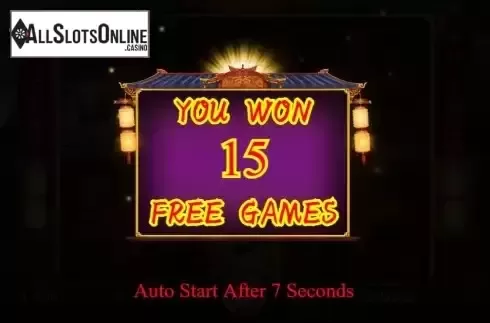 Free Spins Win Screen