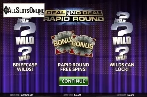 Intro. Deal Or No Deal Rapid Round from Endemol Games