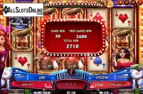 Win Free Game screen