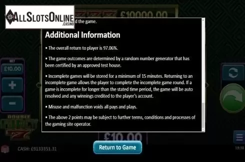 Paytable 3
