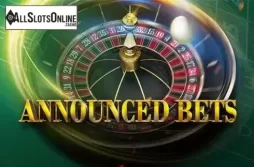 European Roulette Announced Bets