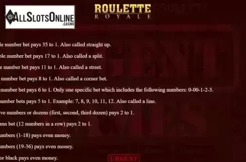 Game Rules screen