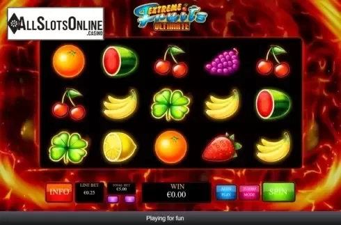 Reel Screen. Extreme Fruits Ultimate from Playtech