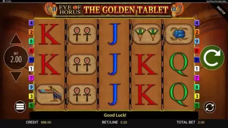 Eye of Horus: The Golden Tablet slot screenshot 1