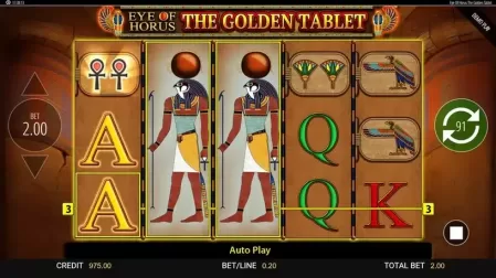 Eye of Horus: The Golden Tablet slot screenshot 2