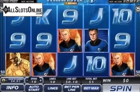 Reel Screen. Fantastic Four 50 lines from Playtech