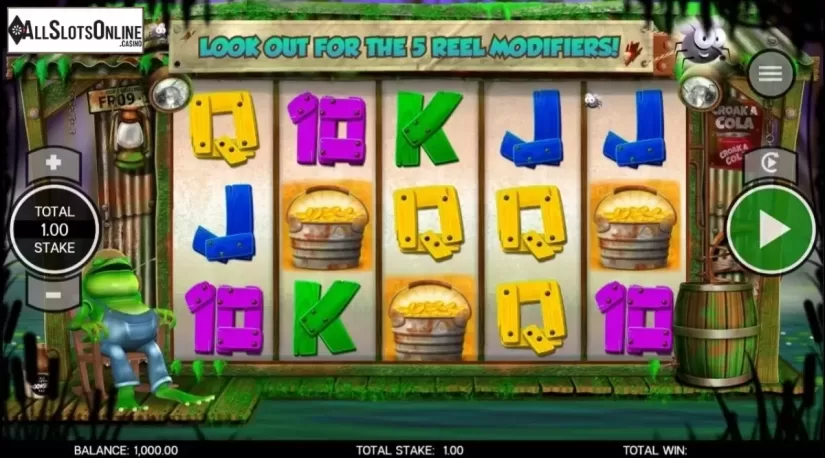 Reel Screen. Frog of Fortune from CORE Gaming