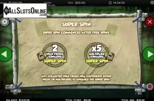Super Spin. Frog of Fortune from CORE Gaming
