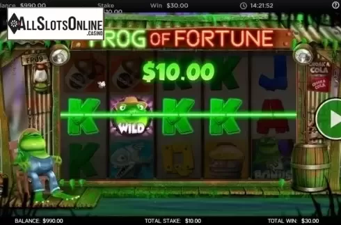 Win. Frog of Fortune from CORE Gaming