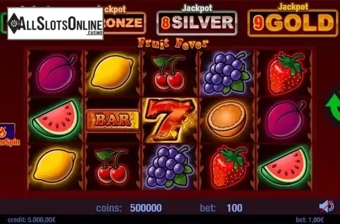 Reels screen. Fruit Fever from Swintt
