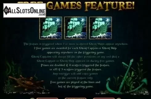 Free Spins. Ghost Ship from RTG