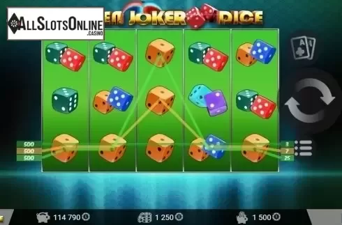 Screen5. Golden Joker Dice from MrSlotty