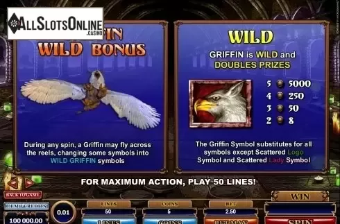 1. Great Griffin from Microgaming