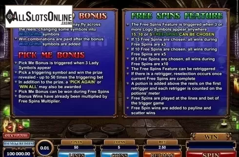 5. Great Griffin from Microgaming