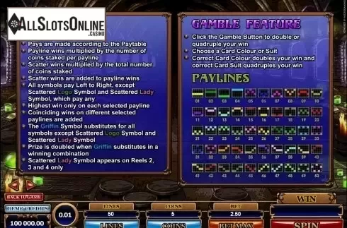 6. Great Griffin from Microgaming