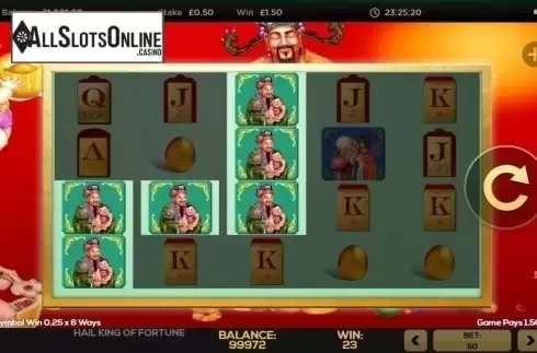 Win Screen 1. Hail King of Fortune from High 5 Games