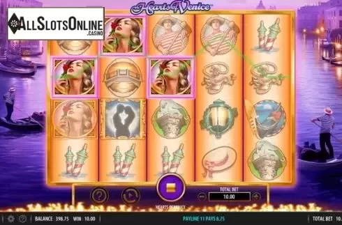 Win Screen 2. Hearts of Venice from WMS