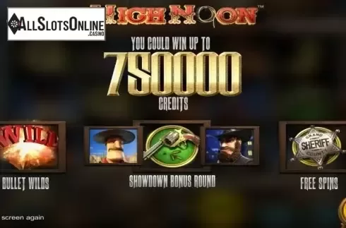 Start Screen. High Noon from Nucleus Gaming