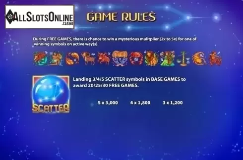 Game Rules. Horoscope (KA Gaming) from KA Gaming