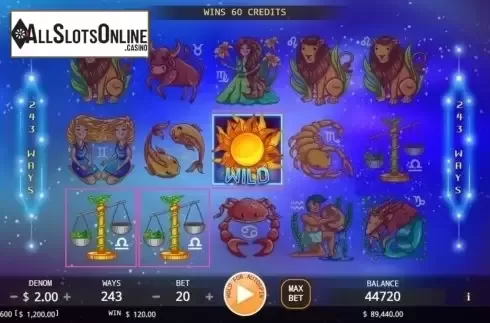 Win Screen. Horoscope (KA Gaming) from KA Gaming