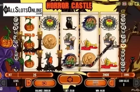Wild win screen. Horror Castle from Fugaso