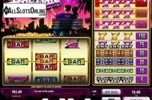 Win screen. Hot Date from Tom Horn Gaming