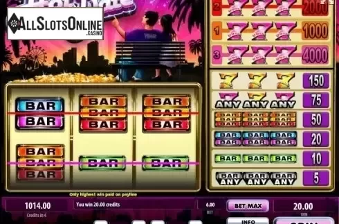Win screen. Hot Date from Tom Horn Gaming