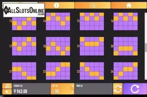Pay Lines screen 2