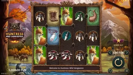 Huntress Wild Vengeance slot screenshot 1